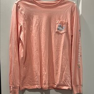 Vineyard Vines Women’s Peach Long Sleeve Easter Shirt Eggs size Medium whale